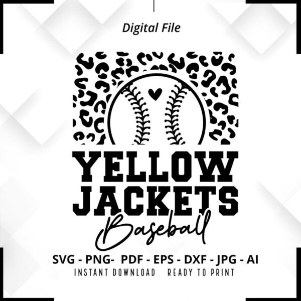 19665 Yellow Jackets Baseball SVG PNG Yellow Jackets svg Baseball svg Yellow Jackets Shirt svg Yellow Jackets Cheer svg Baseball Shirt svg