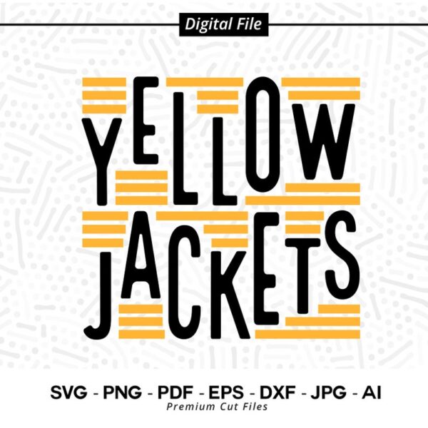 31489 Yellow Jackets SVG PNG Yellow Jackets Mascot svg Yellow Jackets Cheer svg Jackets Shirt svg Yellow Jackets Mom svg School Spirit svg