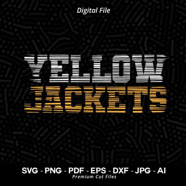 32963 Yellow Jackets SVG PNG Yellow Jackets Mascot svg Yellow Jackets Cheer svg Jackets Shirt svg Yellow Jackets Mom svg School Spirit svg