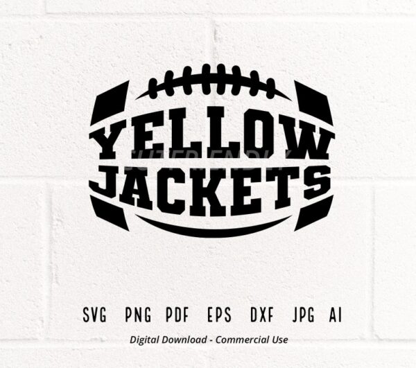 33027 Yellow Jackets SVG PNG Yellow Jackets Football svg Yellow Jackets Mascot svg Yellow Jackets Vibes svg Yellow Jackets Cheer School Spirit