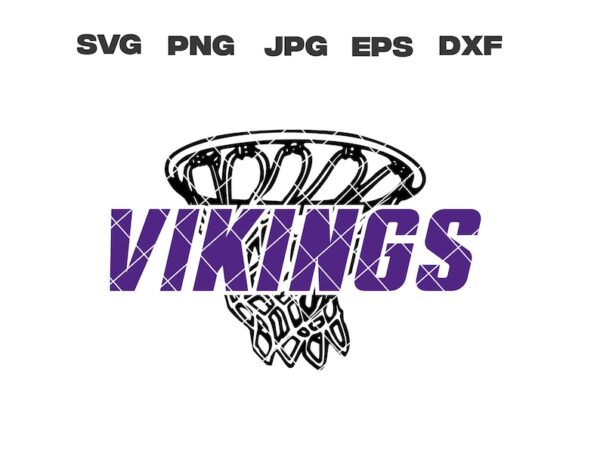 6 Vikings SVG Vikings Basketball SVG Basketball Team SVG Cricut Files Digital Download T Shirt Design Silhouette Files Instant Download